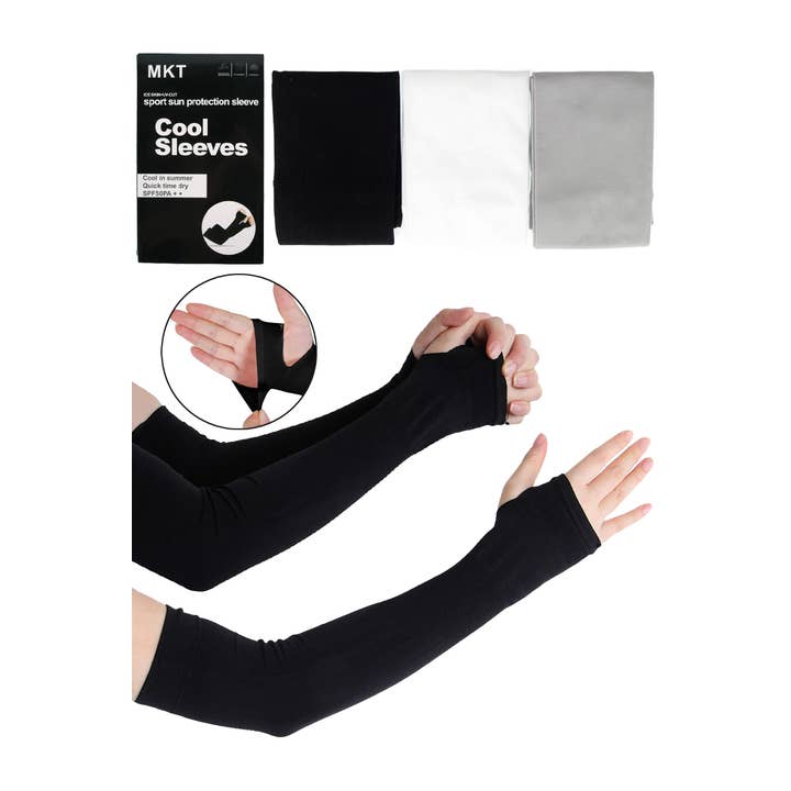 Cap Zone - Wholesale Arm Warmers - Women's - UV Arm Sleeves with Thumb Holes