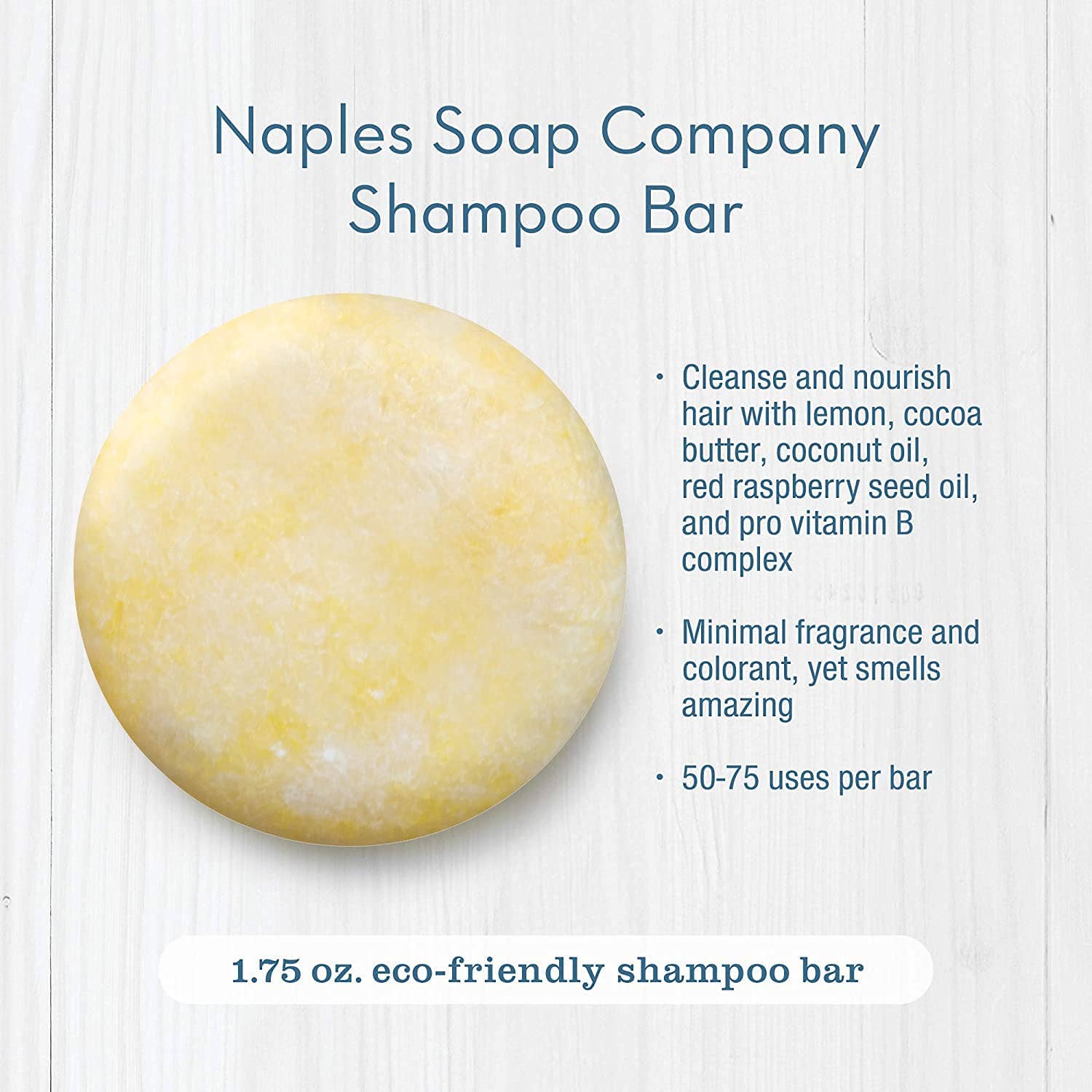 Naples Soap Company | Clean Beauty, Natural Bath & Body - Wholesale Shampoo Puck/Solid Shampoo - Coconut Water Shampoo Bar – Refresh & Restore3