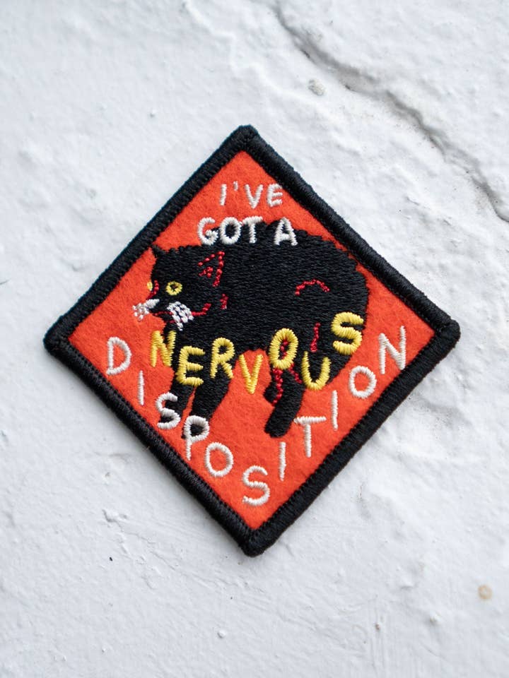 Nervous Disposition - Felt Sticky Patch for wholesale by Stay Home Club