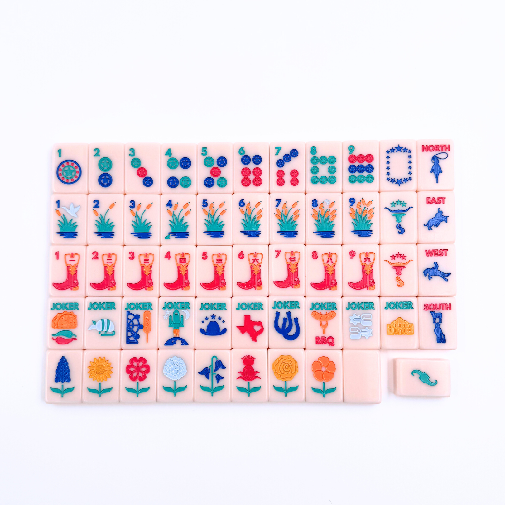 My Fair Mahjong - Wholesale Board Game - THE TEXAS SERIES | American Mahjong with Lone Star Flair | Colorful Unique Tiles1