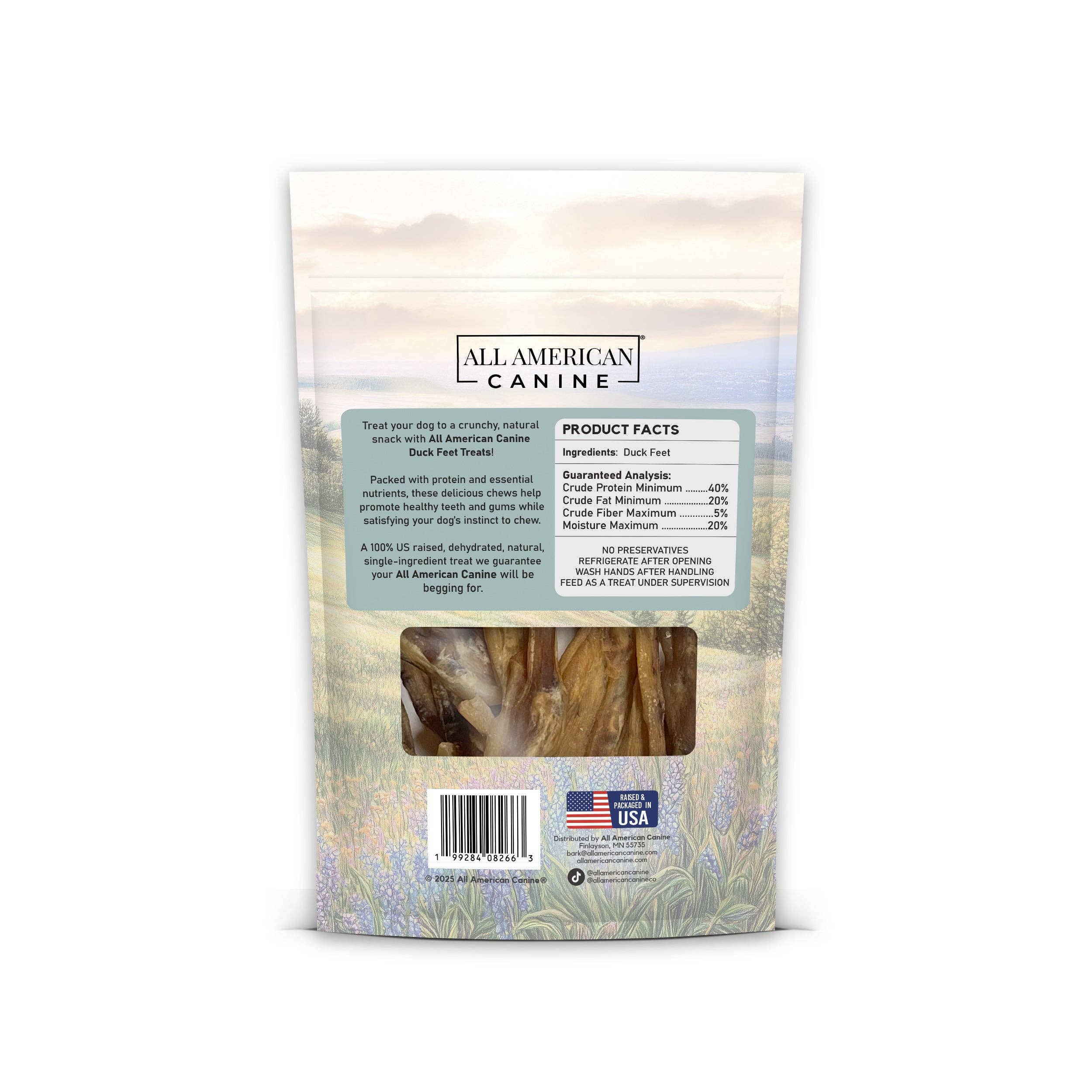 All American Canine - Wholesale Pet Treats - Dog - Duck Feet - 5 Ct.1