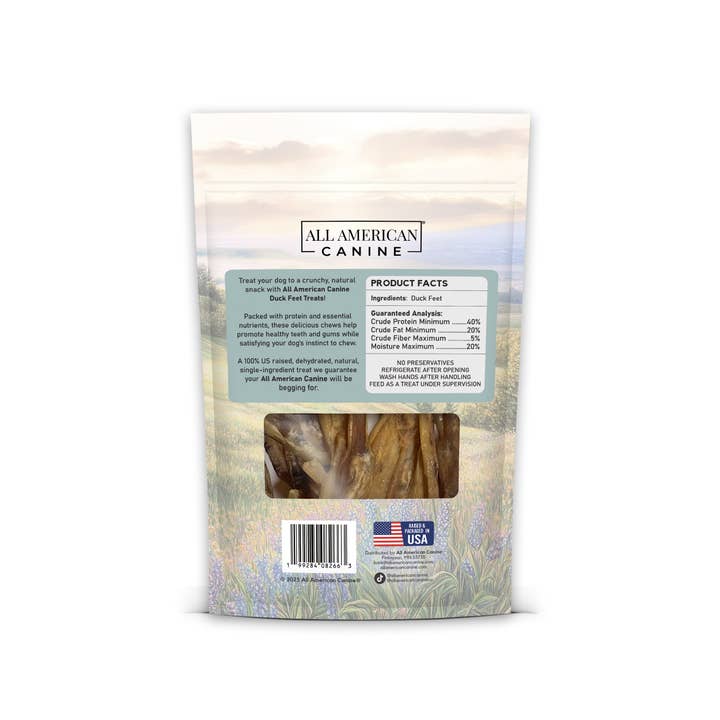 All American Canine - Wholesale Pet Treats - Dog - Duck Feet - 5 Ct.1