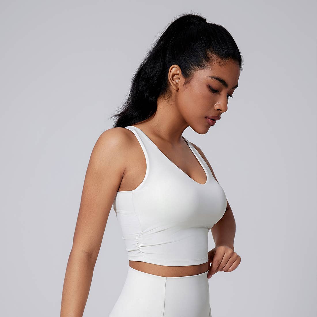 Sodalemon - Wholesale Athletic Top - Women's - Women Open-Back Yoga Bra Waist-Cinching Workout Tank Top7