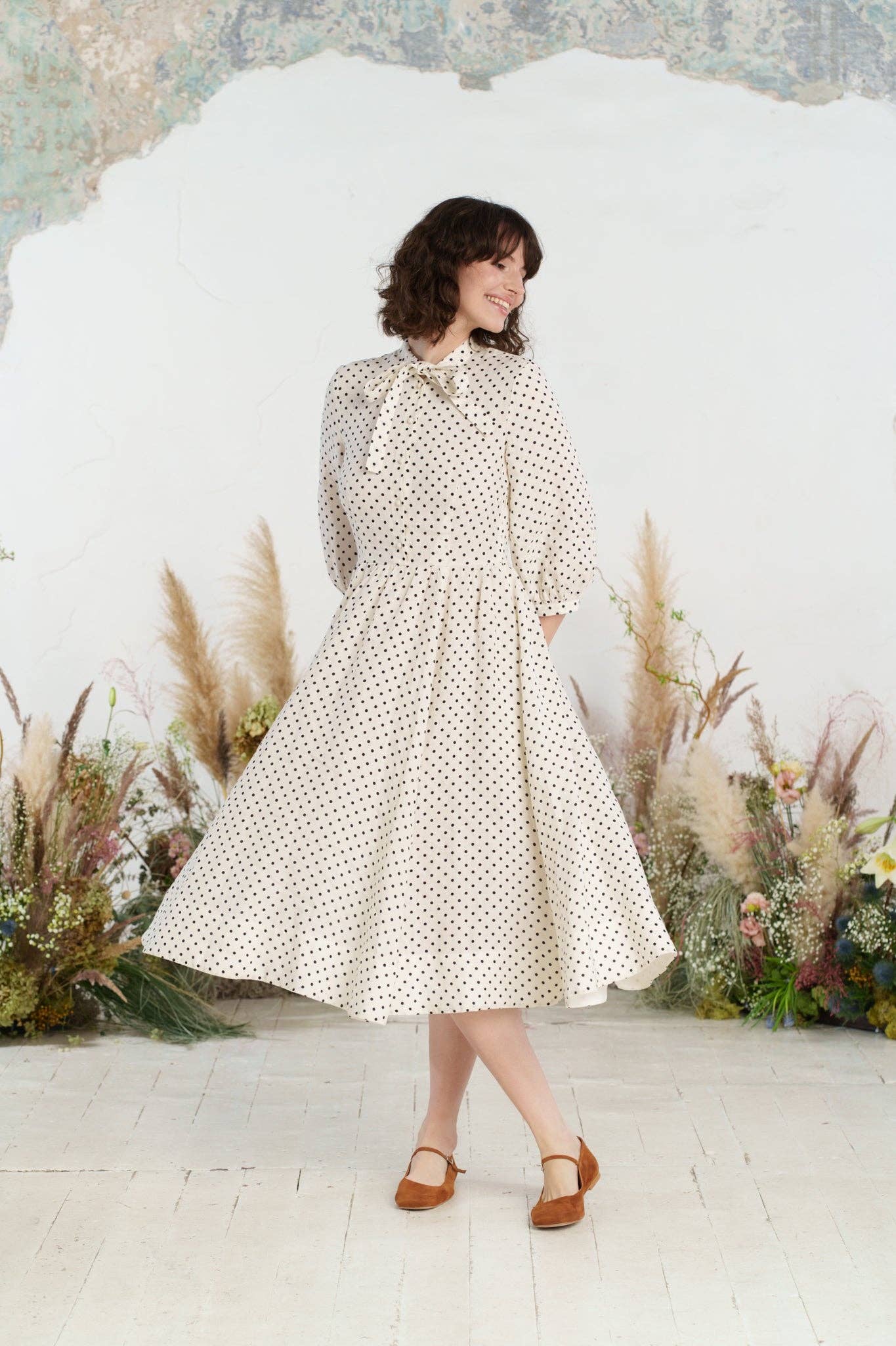 Son de Flor - Wholesale Dress - Women's - Jasmine Dress, 3/4 Sleeve21