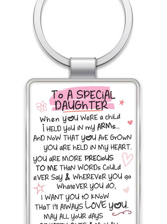 Iwg1009 | Para Uma Filha Especial - Porta-chaves | £1,35 Cada por atacado de WPL Gifts