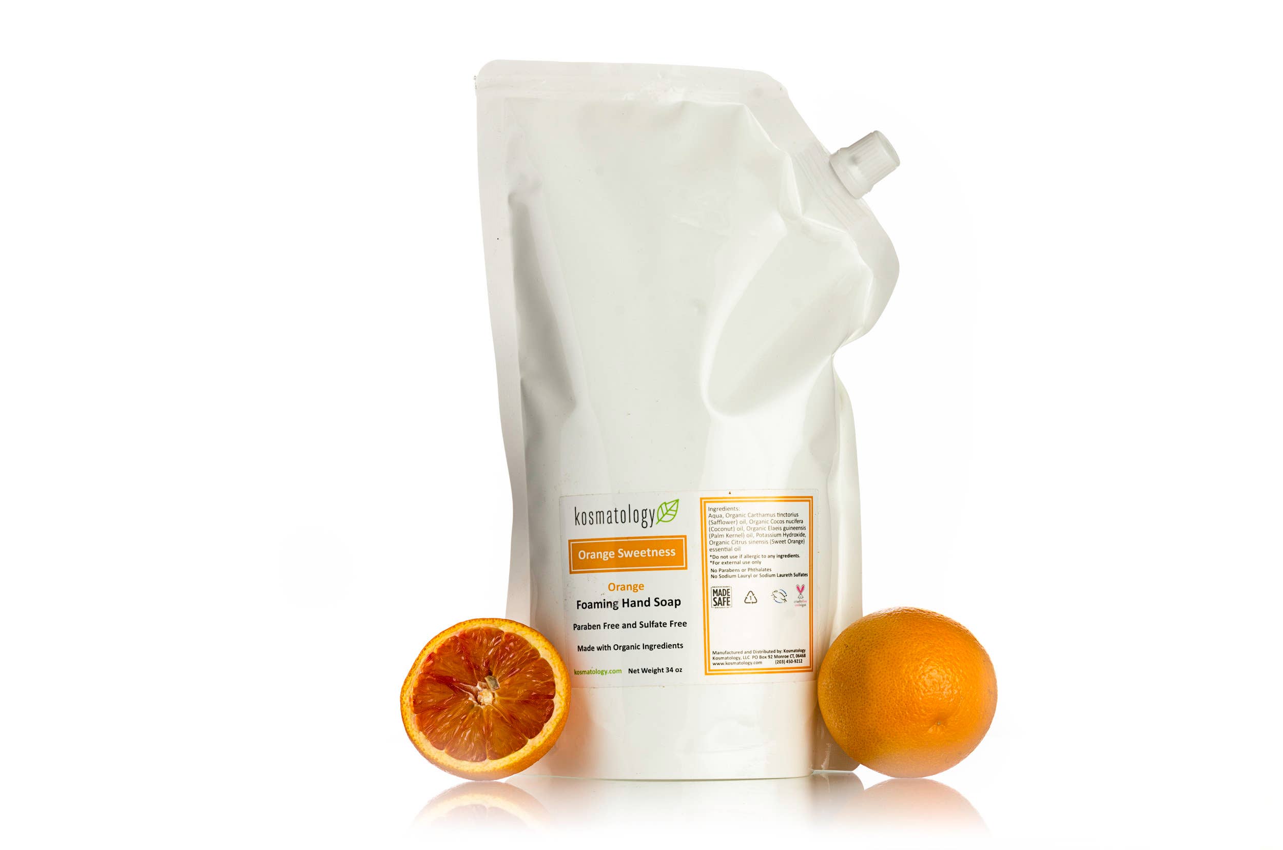 Kosmatology - Wholesale Hand Soap/Wash - Orange Foaming Hand Soap Refill | Organic - 34oz1