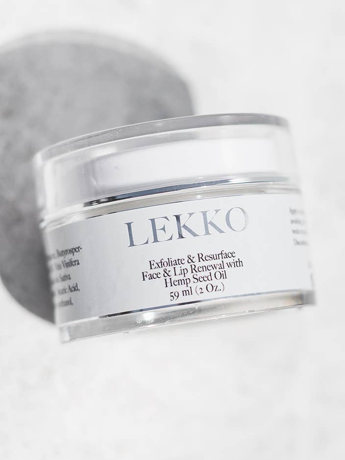 Exfoliate & Resurface Face & Lip Renewal for wholesale by LEKKO Aesthetics LLC