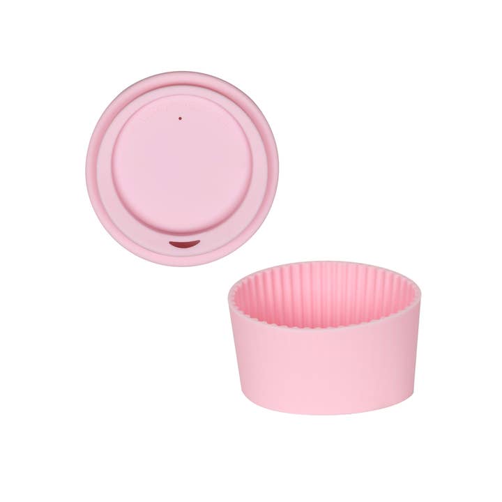 Pink Lid & Sleeve Set – Fits 12oz Ceramic Travel Mugs for wholesale by Nova Ceramics Travel Mugs