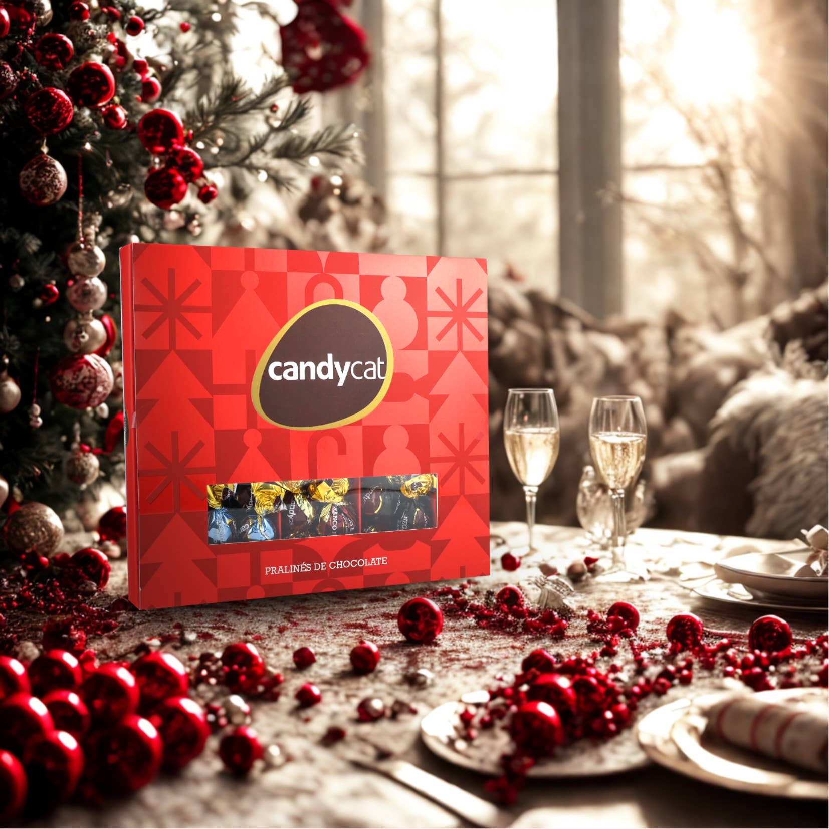 Candycat – Großhandel Schokoladenschachtel – Red Box Pralinen - 225g