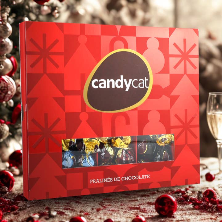 Candycat – wholesale Chokladkartong – Röd Box Choklad - 225g0