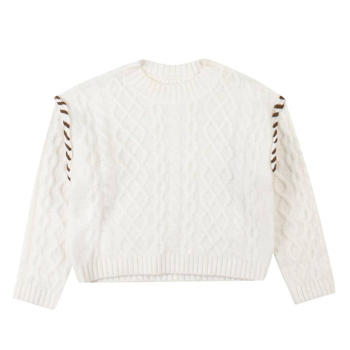 Camisola de malha com cabo de ombro trançado Max por atacado de ToTo Heros