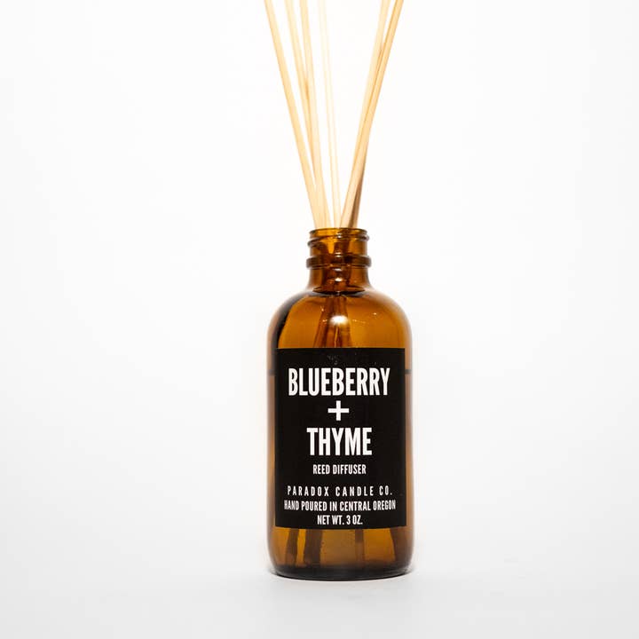 BLUEBERRY + THYME REED DIFFUSER for wholesale by Paradox Candle Co.