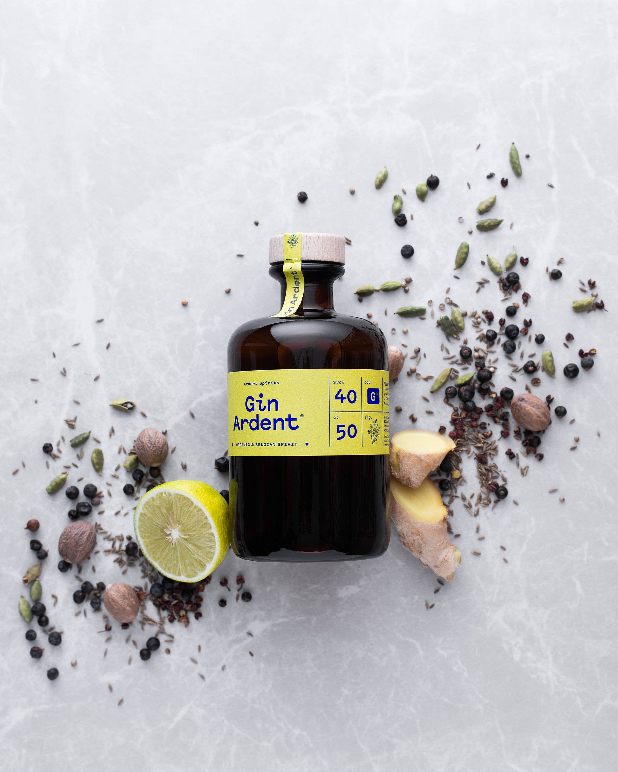 Ardent Spirits - Wholesale Gin - Gin Ardent organic 50cl1