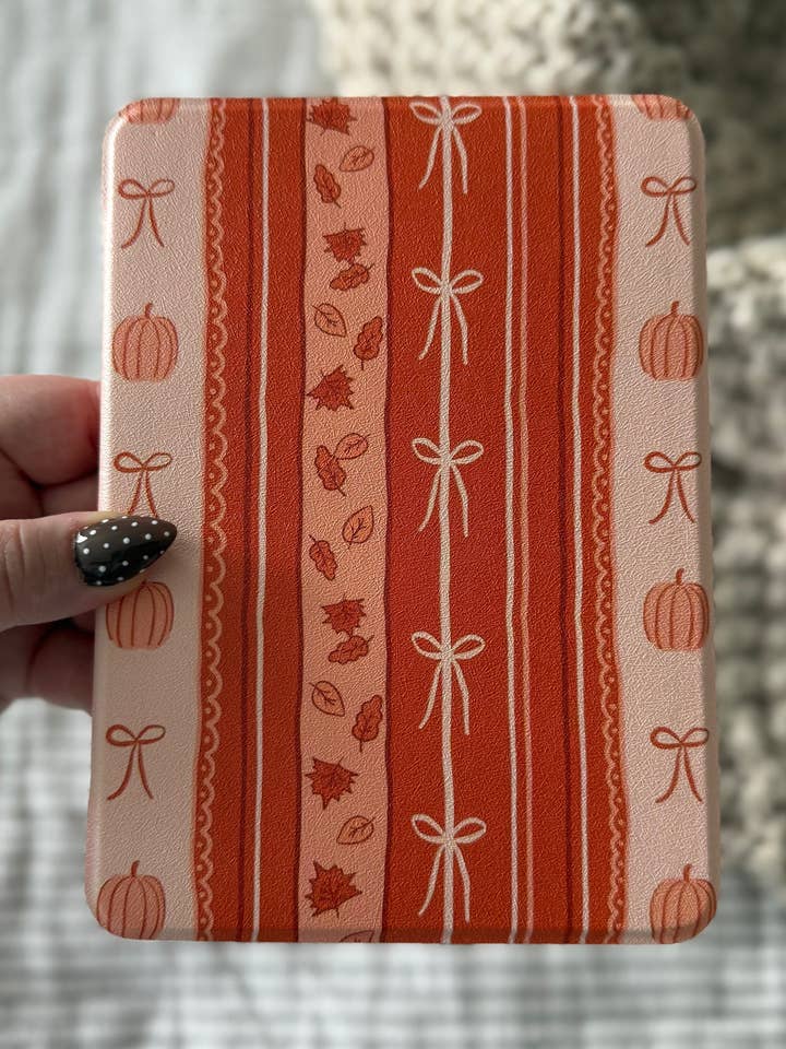 Pumpkin Fall Clear Back Kindle Case for wholesale by The Lovebound Edit