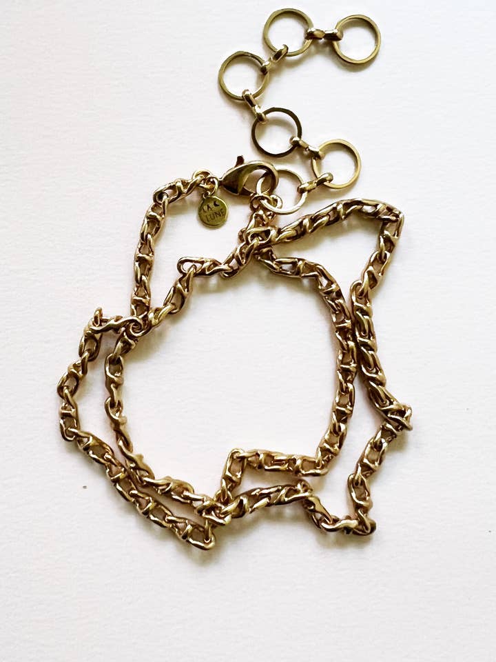 SOLAR FLARE UPCYCLED LUKSUS HALSKÆDE for engroshandel hos LA LUNE Sustainable Jewels