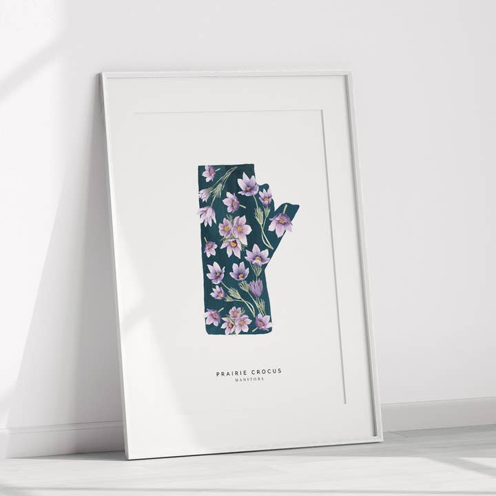 Natasha Vanderburg Co. - Wholesale Art Print - Manitoba Prairie Crocus Art Print