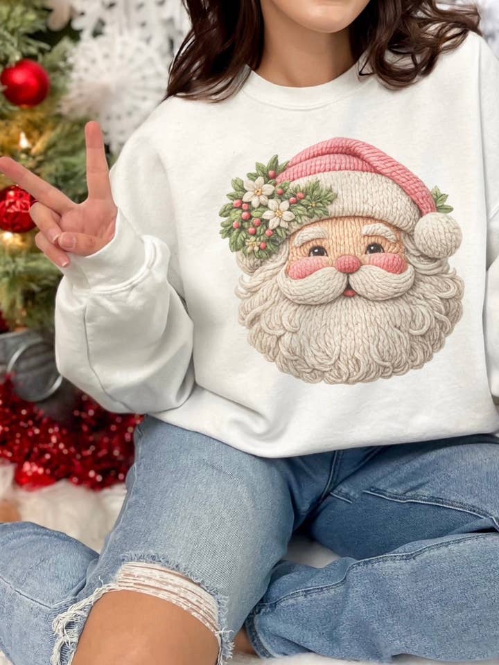 Faux Crochet Yarn Santa for wholesale by The Wild Buck Company