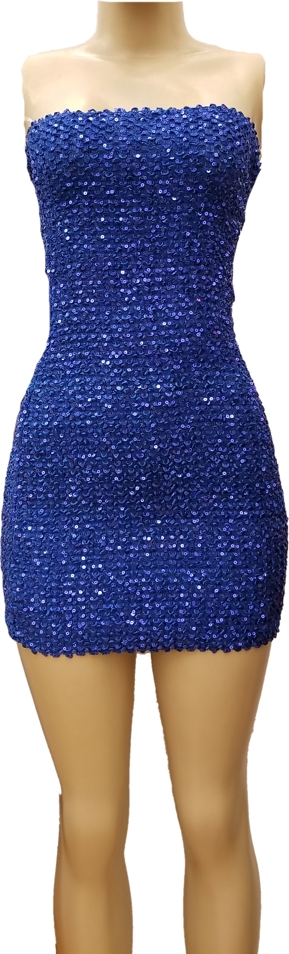 Cheryl Creations Kids – wholesale Klänning - Dam – Dam Paljett Tub Mini Klänning med Dragkedja Rygg4