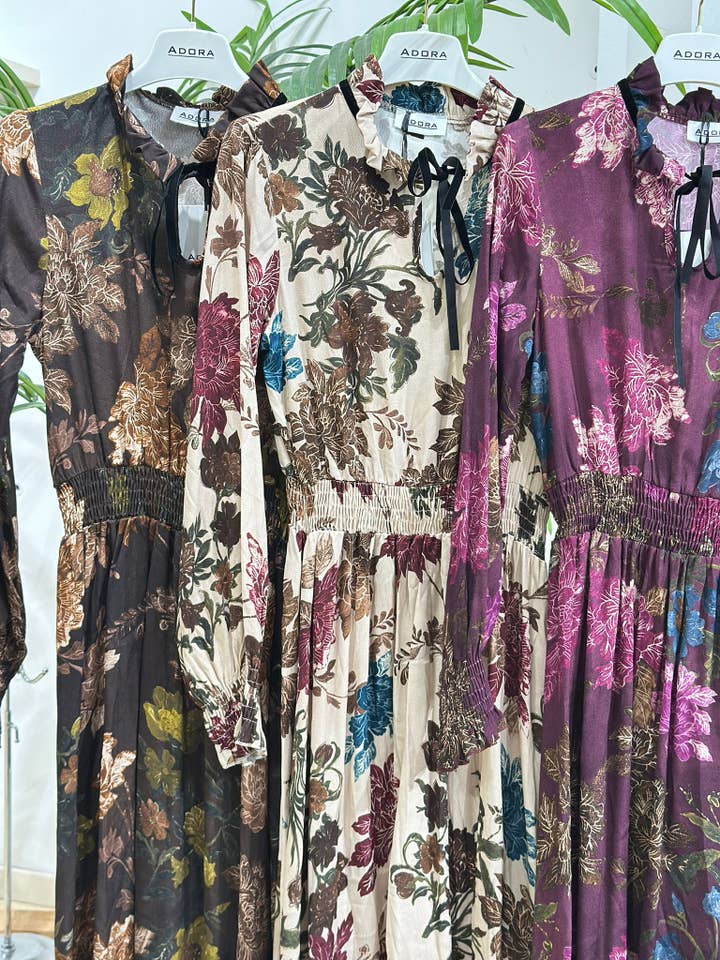 ADORA - Wholesale Dress - Women's - Long printed dress.1