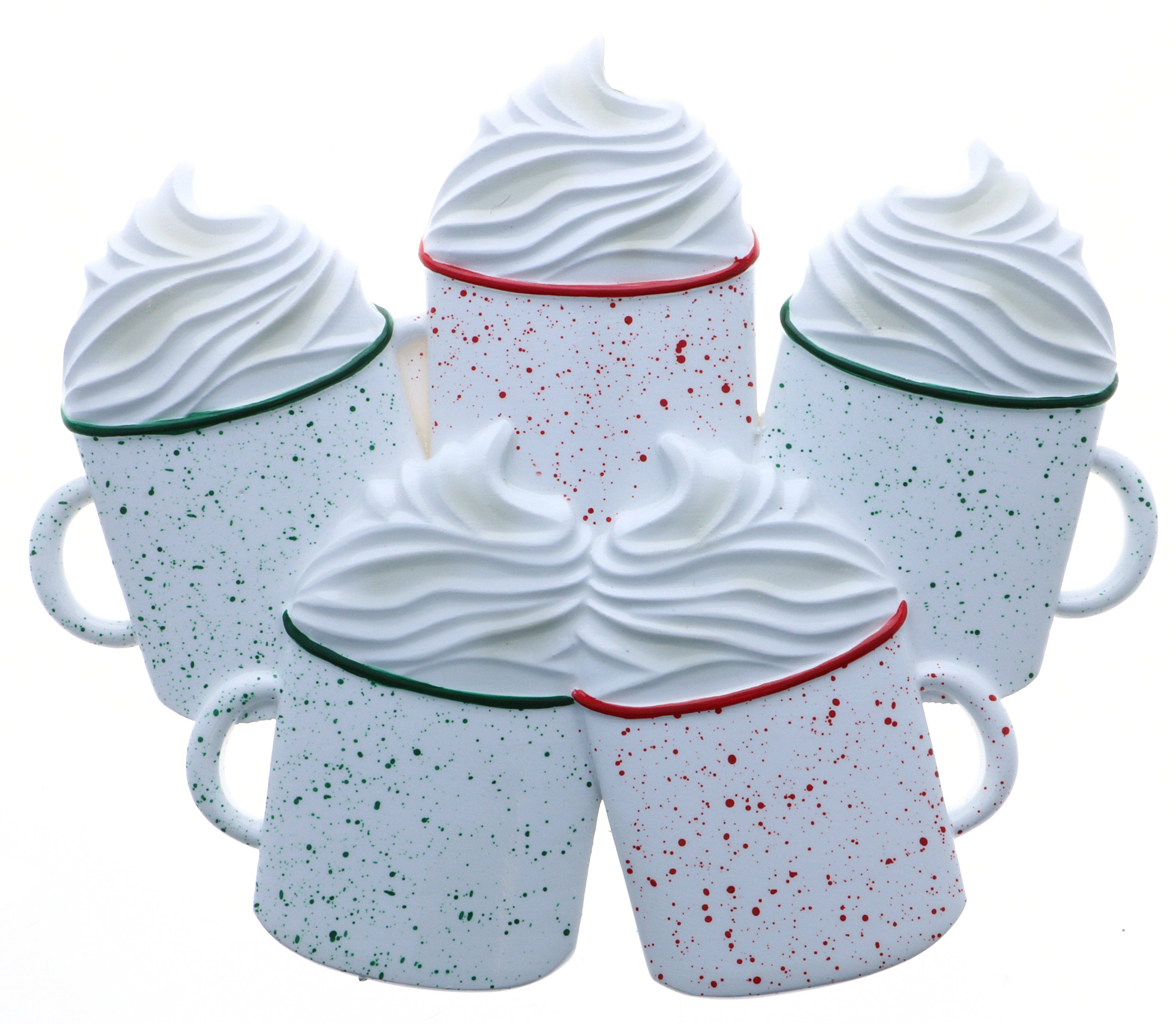 PolarX Ornaments - Wholesale Ornament - Hot Cocoa Family Personalized Ornament3