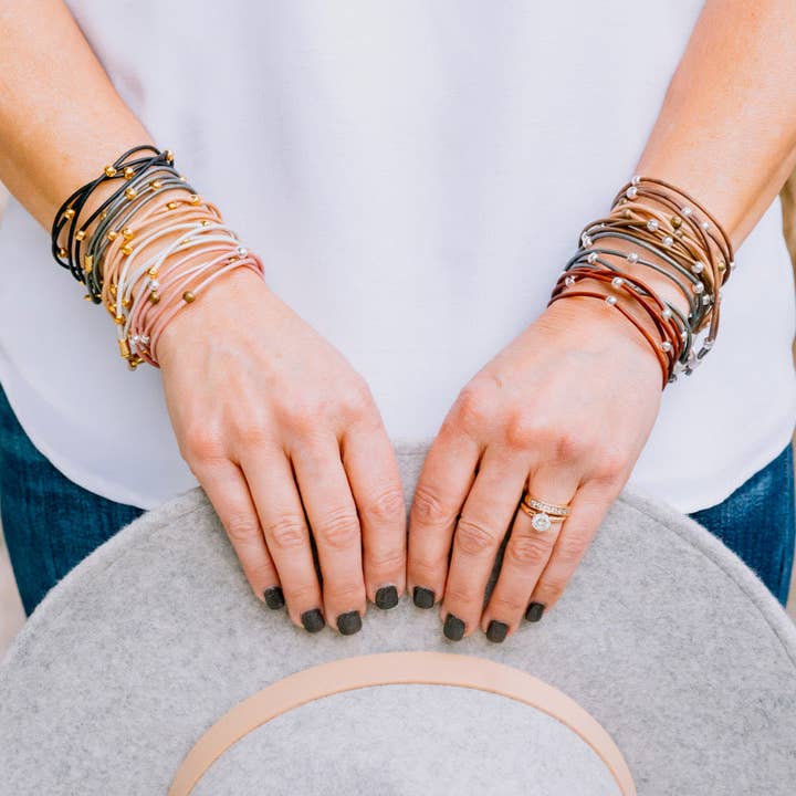 InspireDesigns - Wholesale Jewelry Set - Double Leather Hook Wrap5