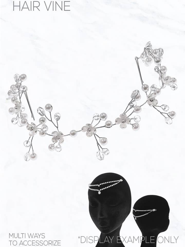 Enredadera de pelo con alambre Bead Pearl para venta al por mayor de Suzie Q USA