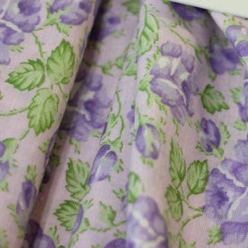 Italian pure linen floral print, $35/yd for wholesale by Exquisite Fabrics