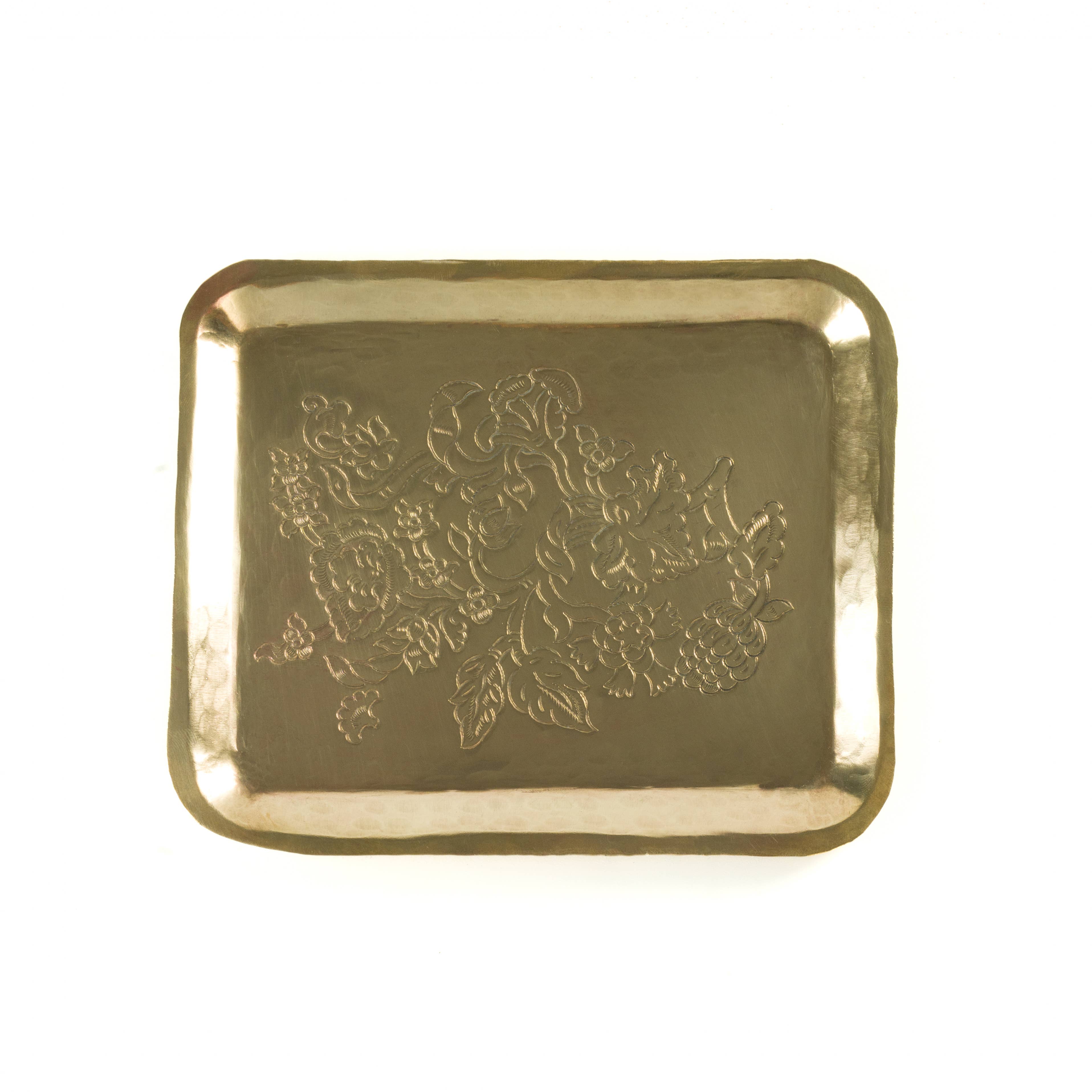 Golden Small Jasmine Tray for wholesale on Faire