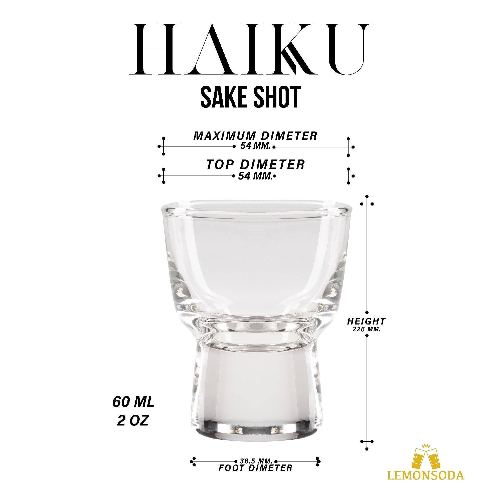 Lemonsoda – wholesale Shot glass – Haiku Sake Shot Glasses - (60 mL / 2 fl. oz.) (1pc)3