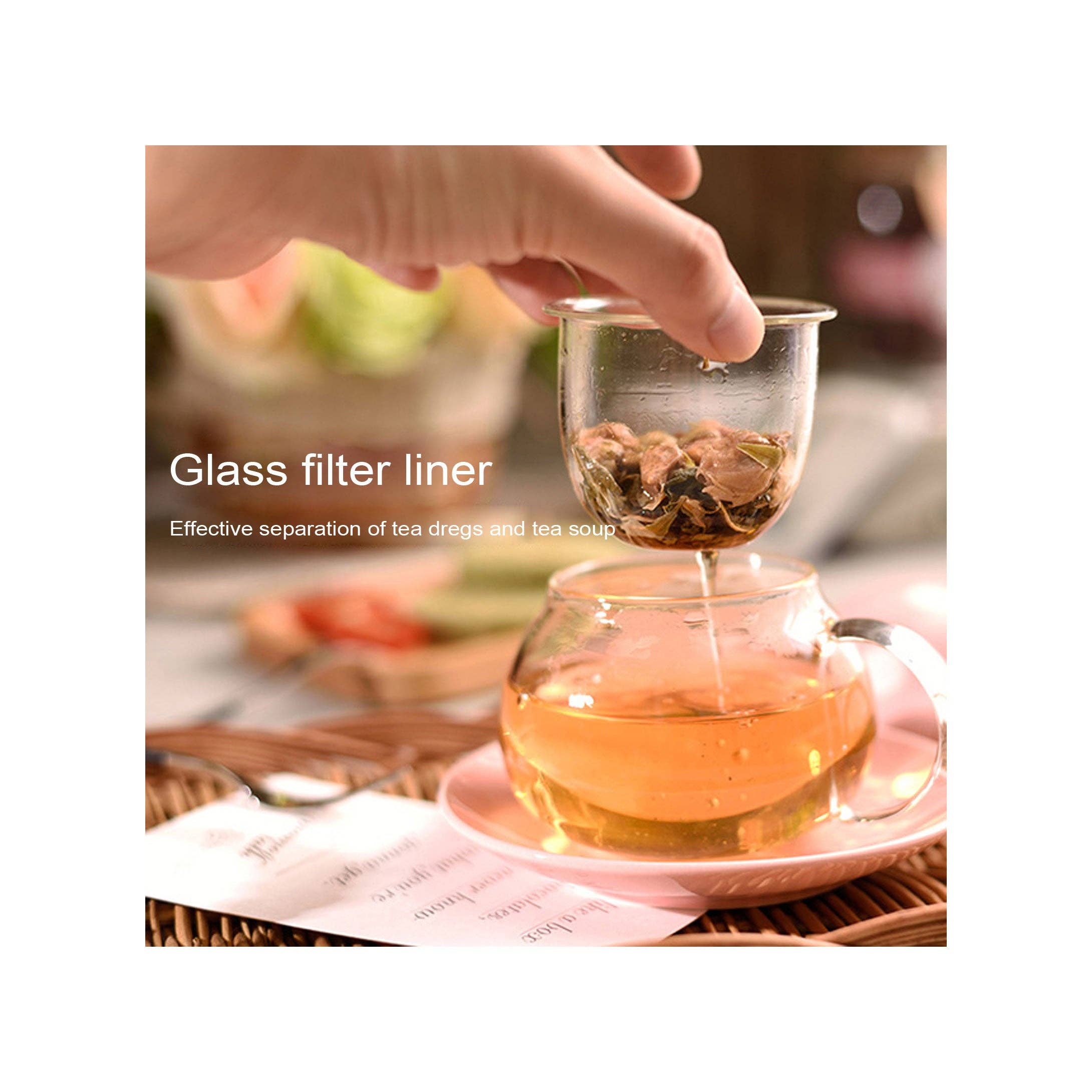 Filtrum Home - Vente Passoires à thé/infuseurs - Verre infuseur à thé en forme de champignon3