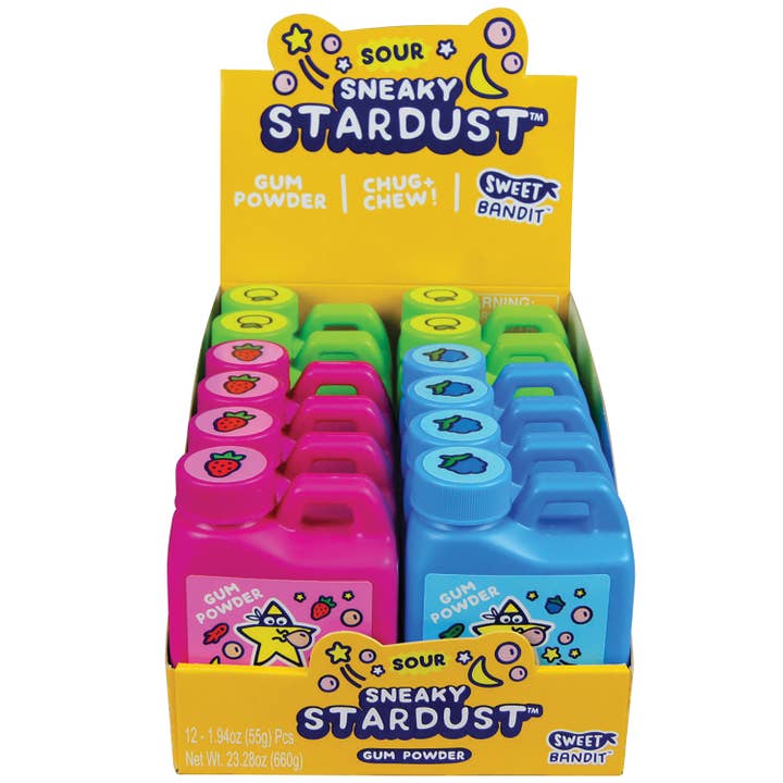 Sour Sneaky Stardust 12-unit Display for wholesale by US Toy Company