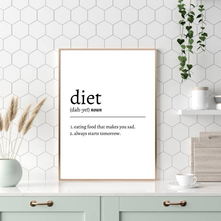 Lustige Küchendrucke, Küchendrucke, Küchenwanddekor für den Großhandel von PRINTD image