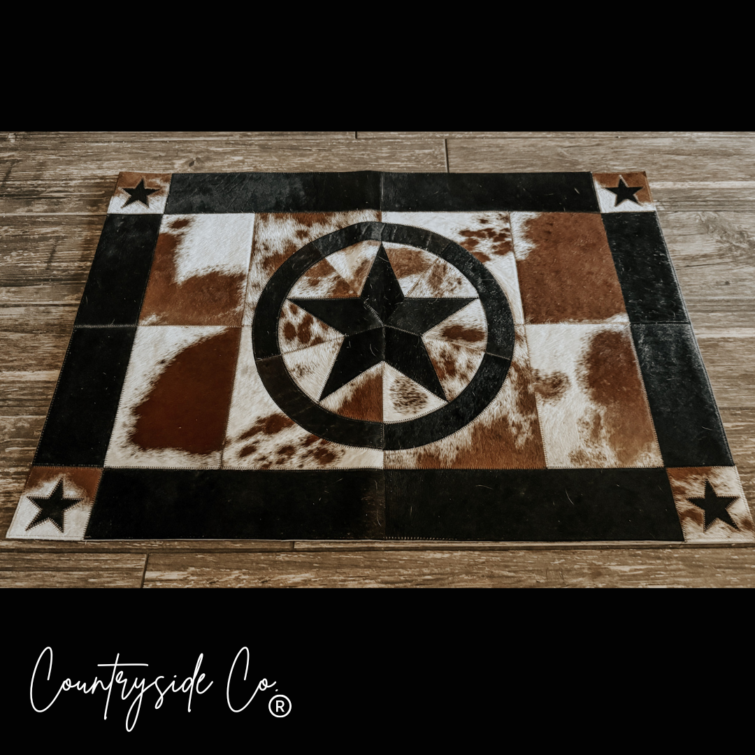 Texas Western Cowhide Bags and More - Vente Tapis - Tapis en peau de vache Héritage5