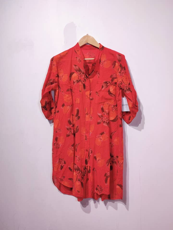 Pomelo paris - Wholesale Button Down Shirt - Women's - LISA LEMON LONG SHIRT NEW