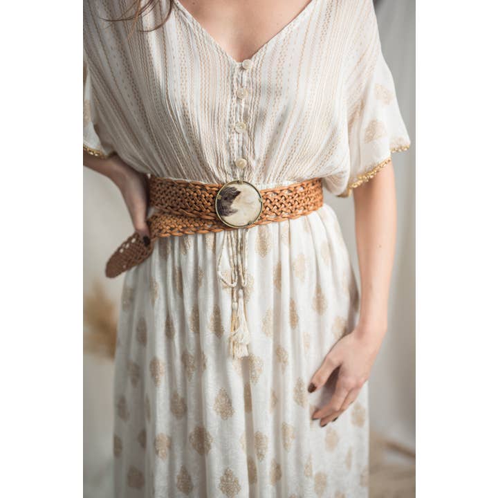 Lula Natura - Wholesale Belt - Women's - PLUTON BROWN LEATHER BELT3