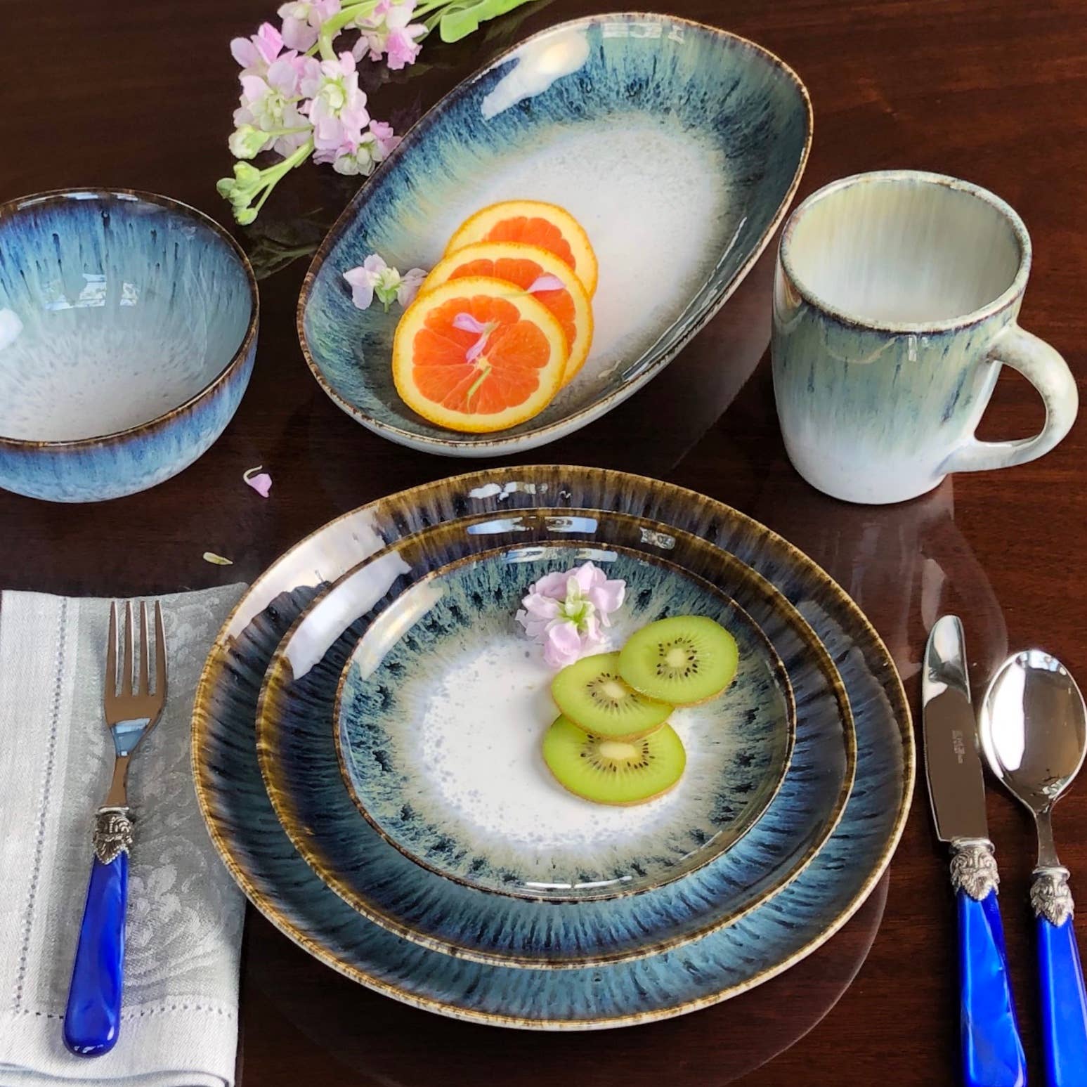 Carmel Ceramica - Vente Plateaux décoratifs - Cypress Grove Plateau ovale Moyen3