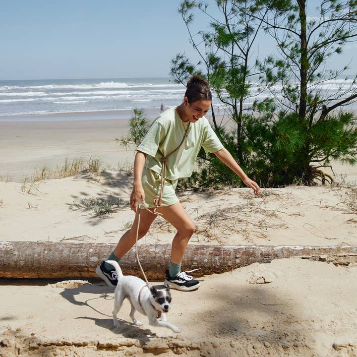 Toh - Wholesale Pet Leash - Dog - Hands-Free Leashes - Khaki1