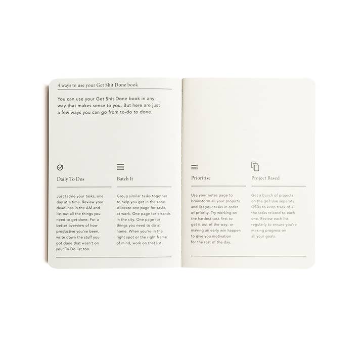 MOXON - Wholesale Notitieboekje - MiGoals | Get Shirt Done Minimal A6 9