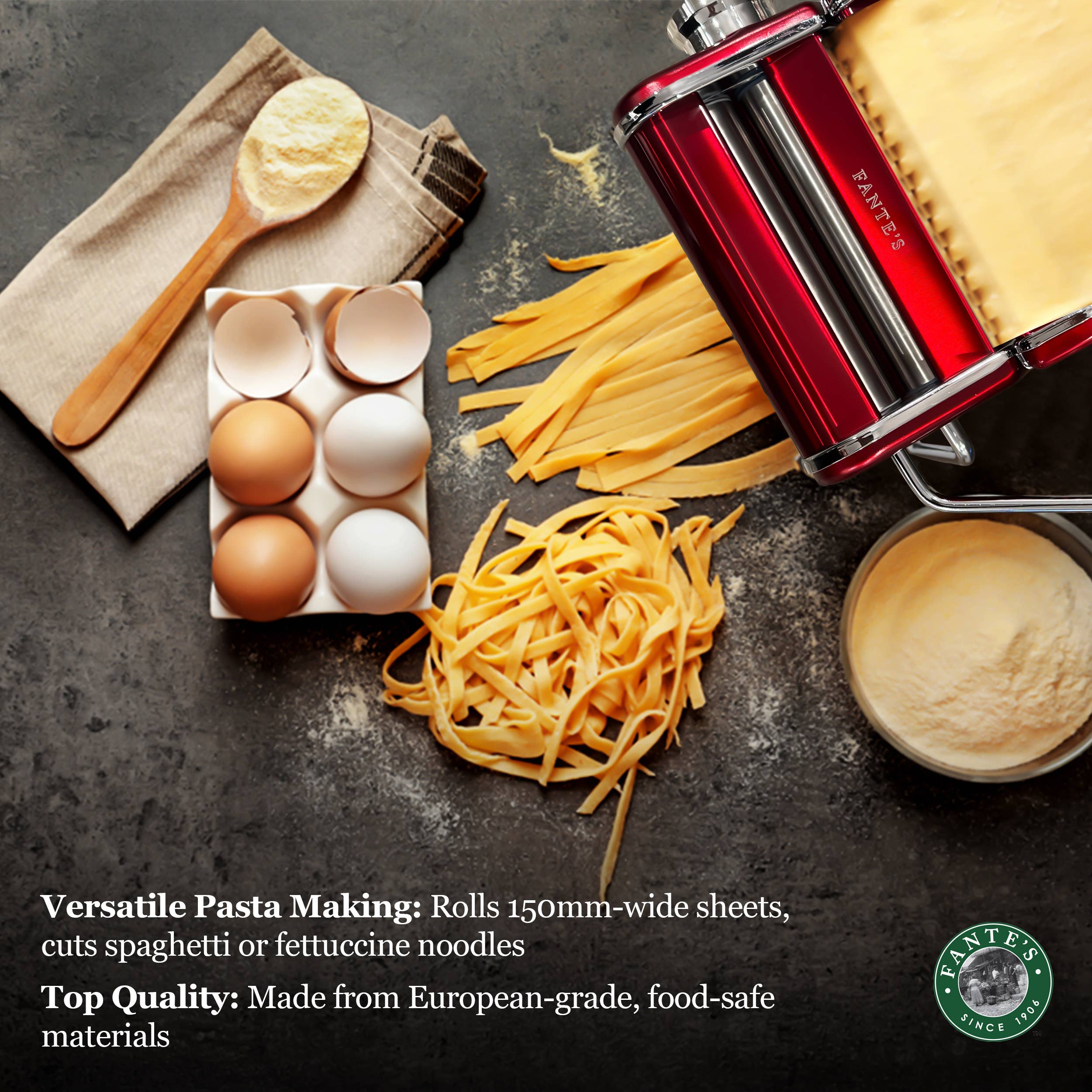 HIC - Harold Import Co. - Wholesale Kitchen Tool/Gadget - SALE! Fante's Great Aunt Gina Pasta Machine4