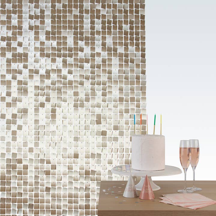 Folat BV - Wholesale Decal - Party Decorations - Shimmer Panels - Matt Gold - 30 x 30 cm4