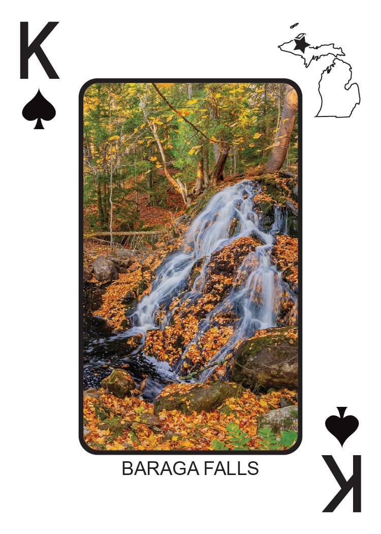 Phil Stagg Photography - Wholesale Playing Cards - WATERFALLS OF MICHIGAN - Playing Cards - Euchre Friendly14