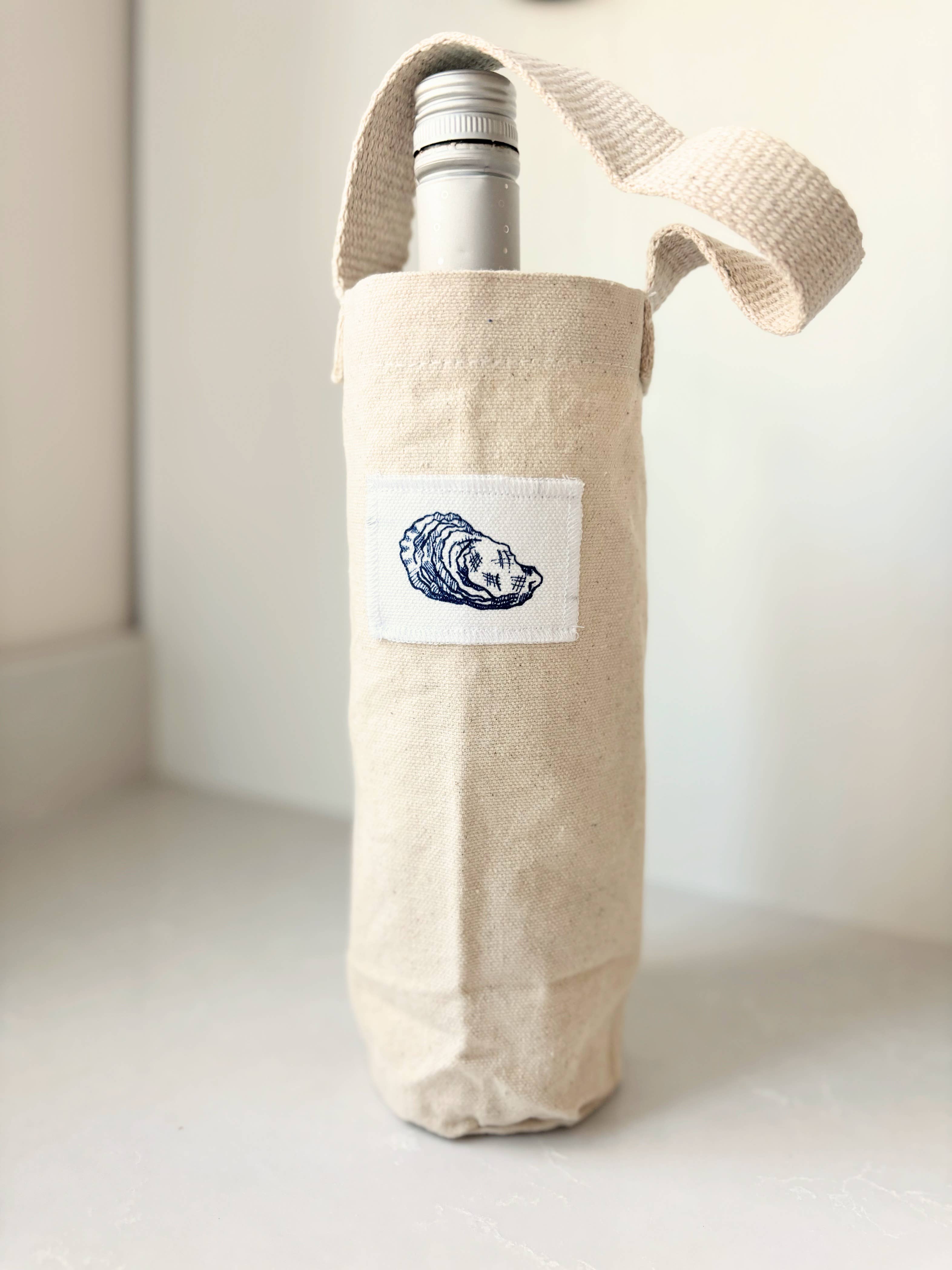 Seagate Studio - Wholesale Wine Gift Bag - Oyster Wine Bag - Recycled Canvas