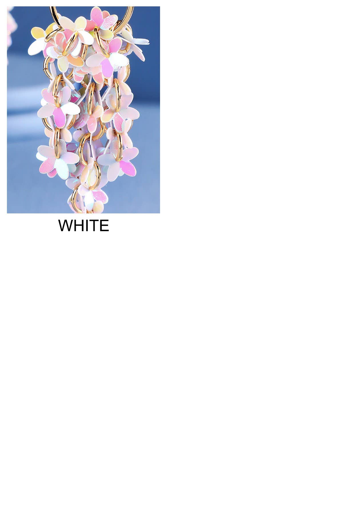 Urbanista - Wholesale Dangle Earrings - Falling Flower Sequin Earrings4