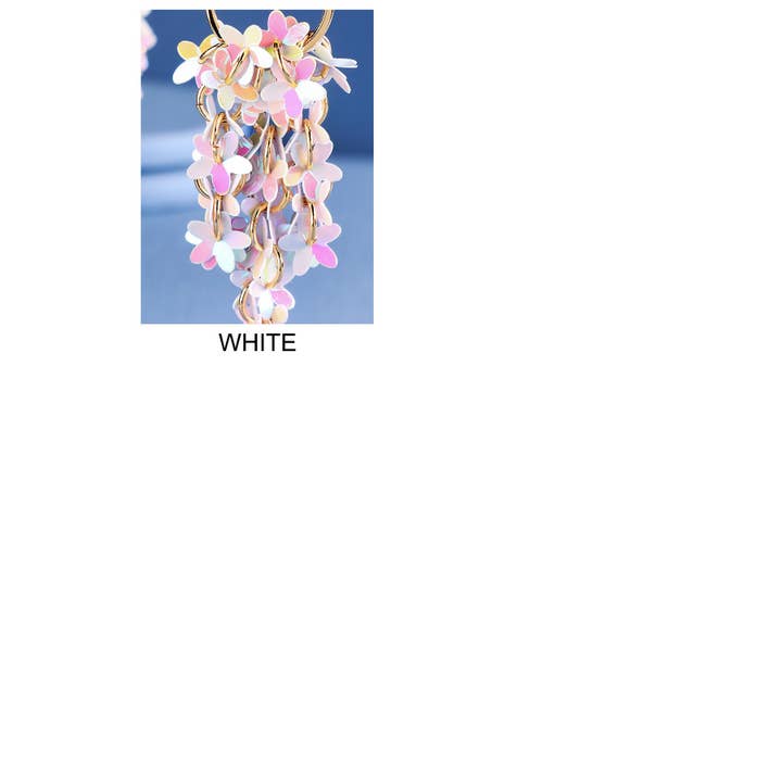 Urbanista - Wholesale Dangle Earrings - Falling Flower Sequin Earrings4