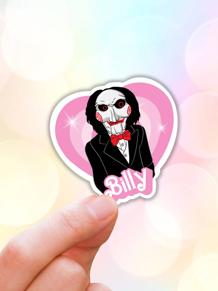 Billy halloween vinyl sticker,water resistant laptop sticker for wholesale by Lalatina Shop