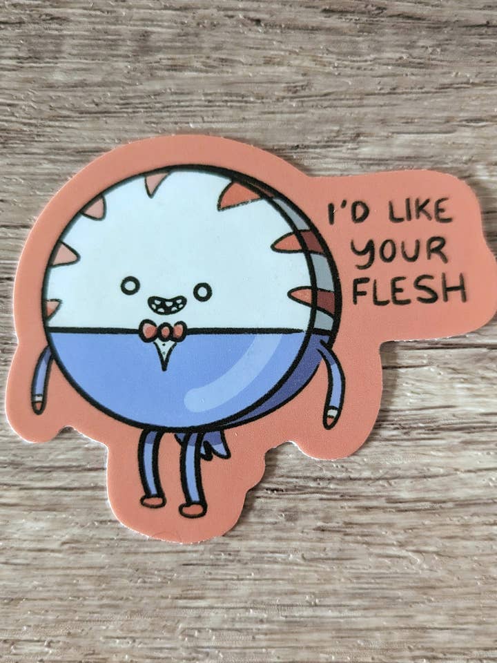 Flesh - Peppermint Butler Vinylsticker voor Adventure Time voor wholesale door Sadsquatch