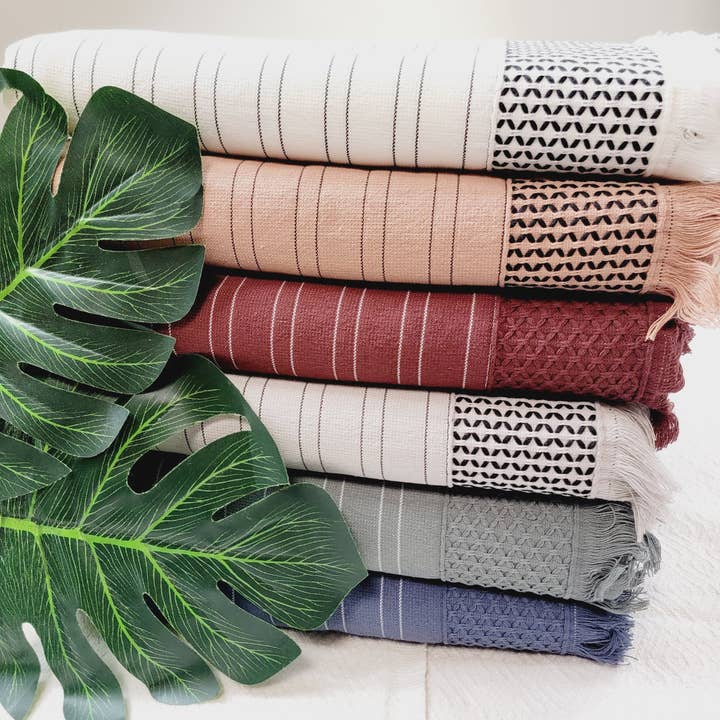 One sided Terry Towel, STRIPE Sand Free Beach,Bath towel for wholesale by EBRU Home