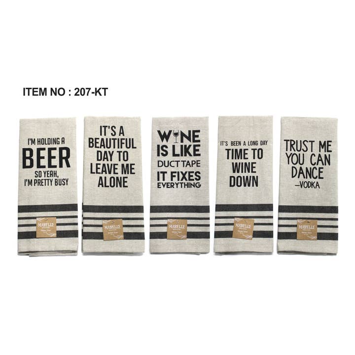 Mabelle Home - Wholesale Tea Towel - Vintage Funny Sayings Tea Towels