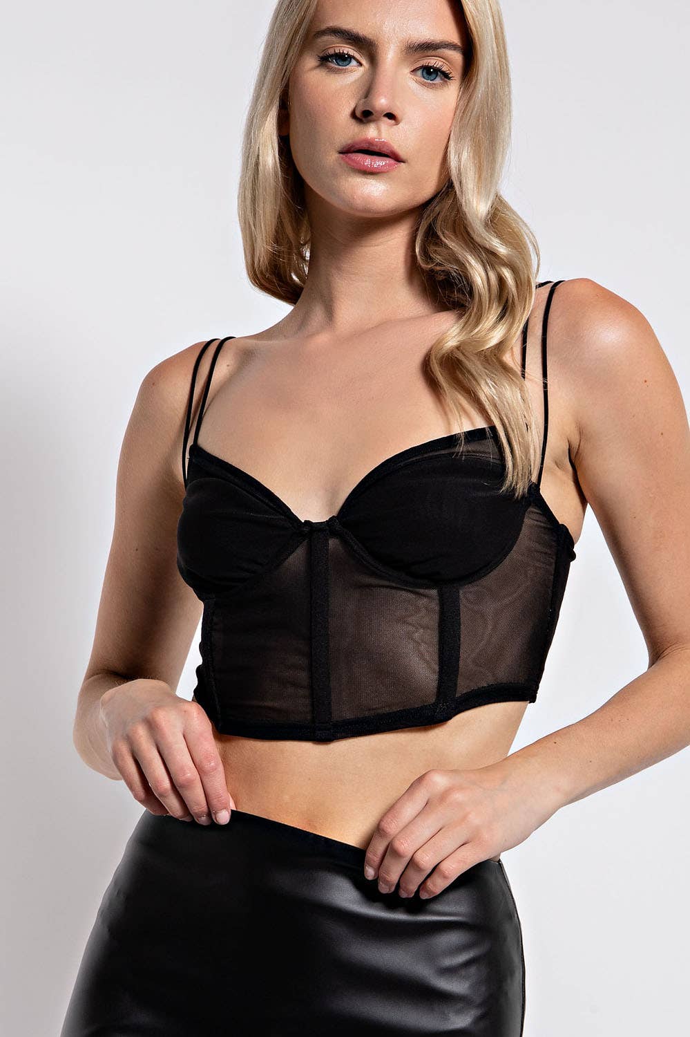 Edit by Nine - Wholesale Corset - Women's - TT2553 MESH CORSET TOP5