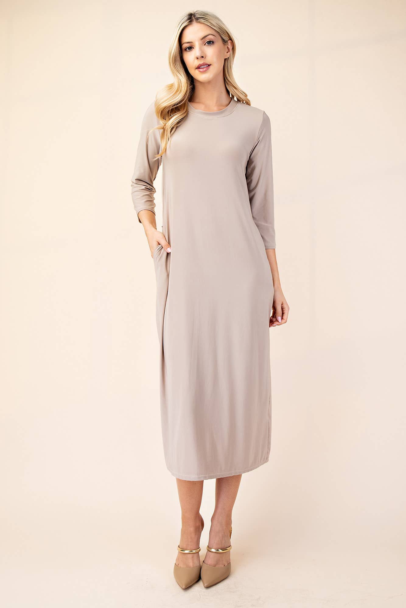 Celeste Clothing - Vente Robe – femme - ROBE À SUPERPOSER CLASSIQUE AVEC POCHES -CD4387533